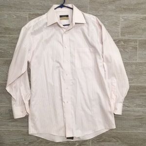 Light pink dress shirt - 100% cotton - iron free